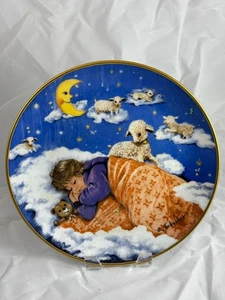 Vintage Kaiser Porzellan Teller Schlaf, Kindlein, Schlaf 1985 Sleep, Baby, Sleep - Bild 1 von 4