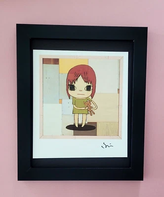🔥YOSHITOMO NARA | SCHÖNER DRUCK AUS JAPAN SIGNIERT MONTIERT UND GERAHMT - Bild 1 von 4