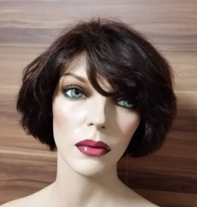 100% Brazilian REMY Echthaar Mini-Bob Perücke superweich und variabel - Typ BETH - Bild 1 von 5