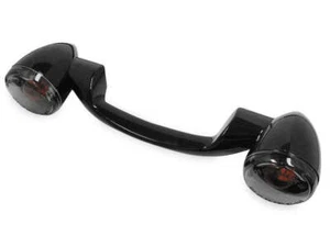 Biker's Choice Rear Turn Signals and Bar Black Smoke Lens FLH 91-08/FLST 86-17 - Picture 1 of 1