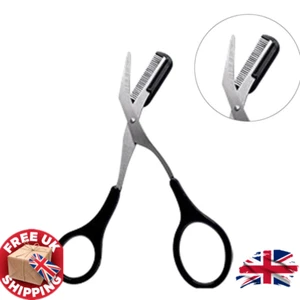 Eyebrow Trimmer Scissor with Comb - Facial Hair Removal & Grooming Tool for Eyeb - Picture 1 of 7