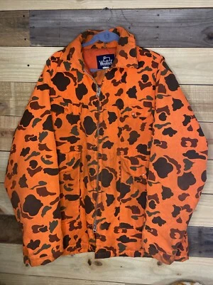 WOOLRICH Blaze Orange Camouflage ThermoLoft Insulated Hunting Coat men’s XL - Image 1 of 4