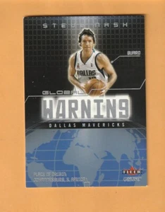 Steve Nash Dallas Mavericks 2002-03 Fleer Genuine Global Warning #6 HOF 5S - Picture 1 of 2