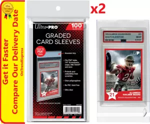 2 x Ultra Pro Graded Resealable Card Sleeves Sealed Pack of 100 for PSA Slabs - Picture 1 of 5