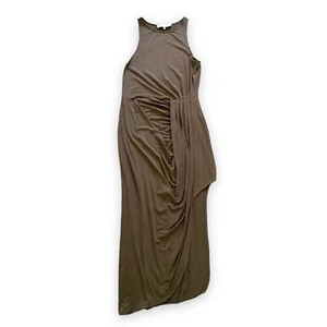 Bless'ed are the Meek Flow Dress Asymmetric Olive Green Size Large - Picture 1 of 5