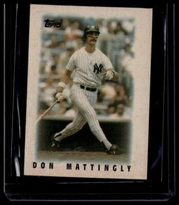 1986 Topps Major League Leaders Minis #28 Don Mattingly - Image 1 of 2