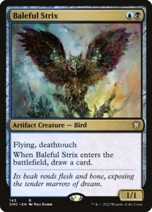 1x - Baleful Strix - #143 - CMR: Dominaria United - NM MTG - Picture 1 of 1