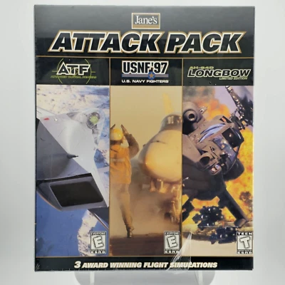 Jane's Combat Simulations: Attack Pack, 1999, Big Box, New & Sealed - Image 1 of 4