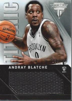 2013-14 Panini Titanium Titanic Threads Jumbo #41 Andray Blatche Jersey /299  - Image 1 of 2