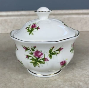 Royal Canterbury Fine Bone China Spring Flower {rosa} Zuckerdose mit Deckel - Bild 1 von 5