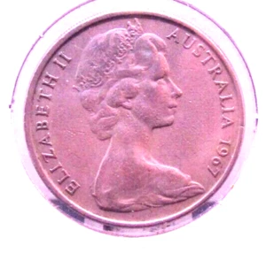 CIRCULATED  1967 20 CENTS AUSTRALIAN COIN(102423) - Picture 1 of 4