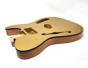 Brio 69 T-Style Thinline Alder Top Bound Metallic Gold Top H/S - Picture 1 of 9