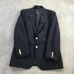 Chaps Ralph Lauren Blazer Mens Large Spotrs Coat Suit Jacket Golf Button READ - Picture 1 of 23