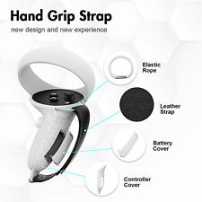 NEW for Quest 2 Hand Grip Strap No Falling Off Good Feel Battery Cover VR