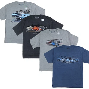 Mens Classic Cars Graphic Short Sleeve Tee, Hot Rod, Camaro, Chevy Truck, Funny - Picture 1 of 17