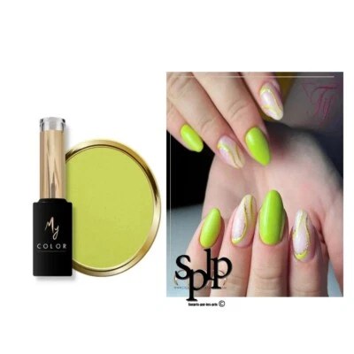 My Color Nagellack 10 ML Halb Permanent Graffiti Ref 90250 Grün Gelb - Bild 1 von 4