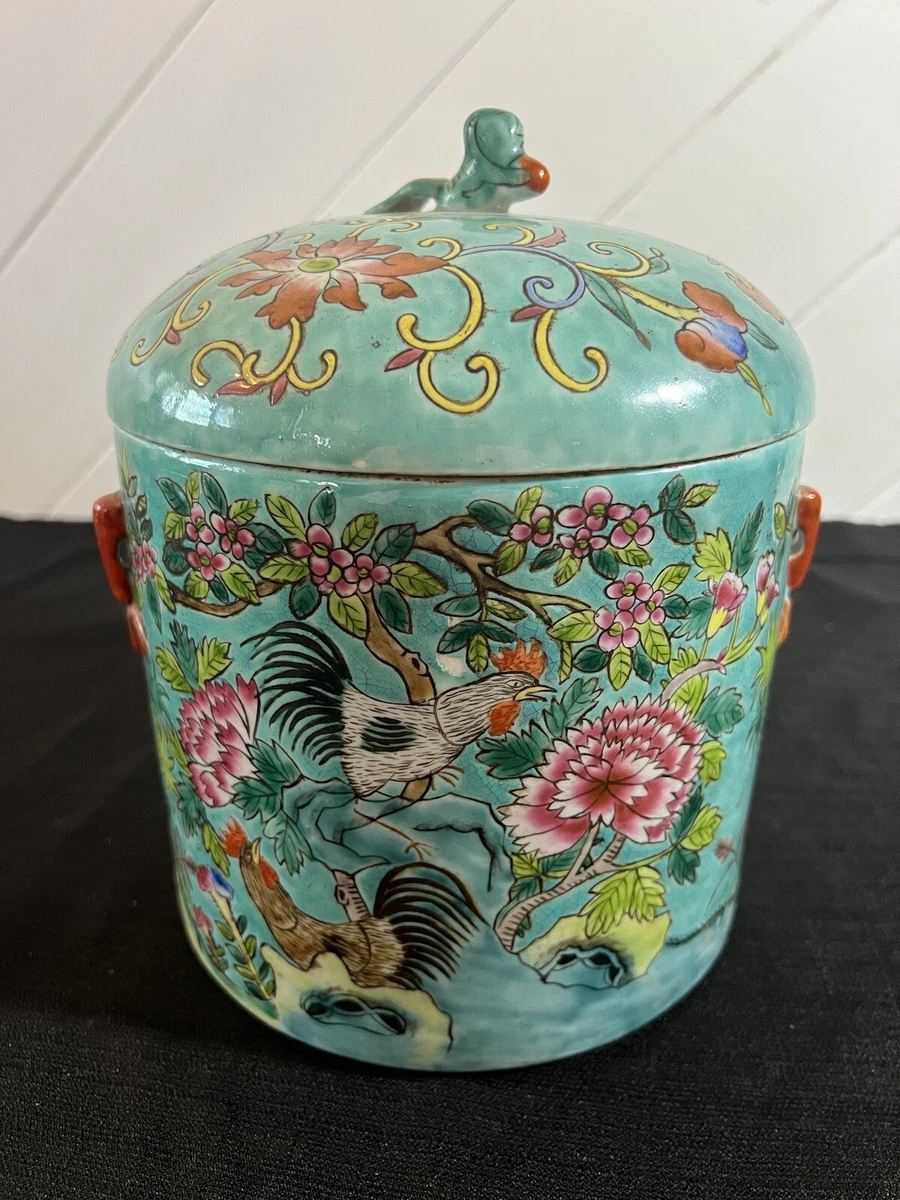 蓝色复古原始1900-1940 中国古董花瓶| eBay