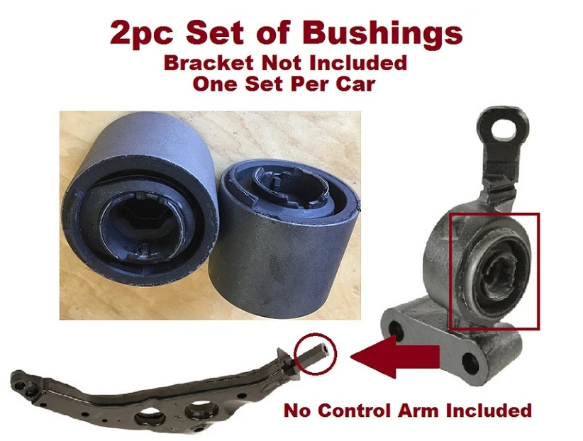 Juego de bujes de 2 piezas sin soporte para brazos de control inferiores delanteros Mini Cooper 2002-2015 Foto 1 de 1