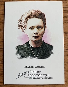 2008 Topps Allen Ginter MARIE CURIE #167 chimico - Foto 1 di 1