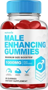 Male Enhancing Supplement Gummies - 6 in 1 Testosterone Booster Gummies for Men - Picture 1 of 5