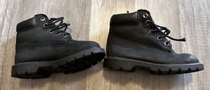 Timberland 10810 A5235 Premium Waterproof Black Nubuck Boots Toddler Size 9M - Picture 1 of 16
