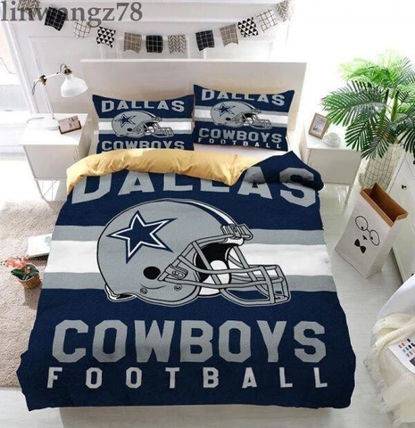 Dallas Cowoboys Bedding Set 3Pcs Soft Duvet Cover Quilt Cover Pillowcases Gifts Cover