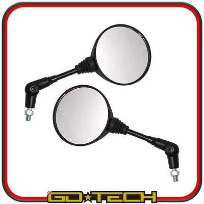 COPPIA SPECCHIETTI MOTO CROSS ENDURO MOTARD SPECCHI RETROVISORI REGOLABILI M10 - Imagen 1 de 4