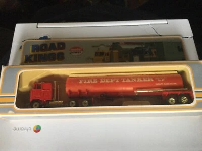 Vintage  HO Model Power Road Kings Semi New in Box Fire Dept. Tanker - Image 1 of 2