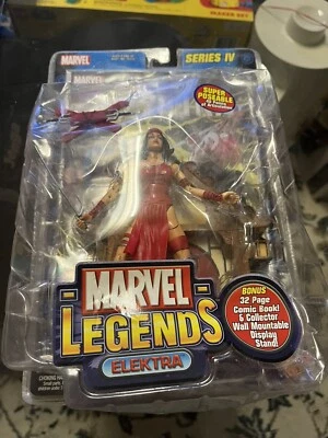 Elektra Toy Biz Marvel Legends Serie 4 IV 2003 Paquete Abridor de daños Daredevil Foto 1 de 4