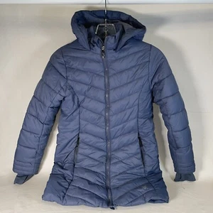 Spyder Jacket Girls Medium 8/10 Blue Thermaweb Insulated Parka Puffer Coat - Picture 1 of 10
