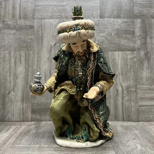 2005 Member's Mark Hand Painted Porcelain Cloth Nativity KING GASPAR Wiseman - Picture 1 of 14
