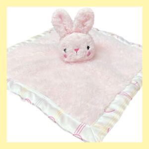 ❤️Parents Choice Pink Bunny Rabbit Plush Baby Security Blanket Lovey 12x12❤️