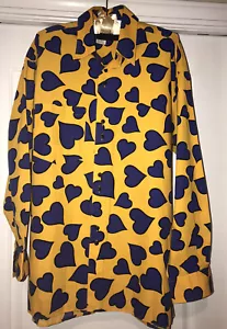 DE COLECCIÓN Diseñador Británico CHRISTOPHER NUEVO SOHO LONDRES 🙂 % Camisa Algodón Corazones Difícil de encontrar - Imagen 1 de 8