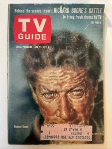 Aug 31 1963 TV Guide RICHARD BOONE Hans Conried Ursula Andress Ed Sullivan CT. - Bild 1 von 4