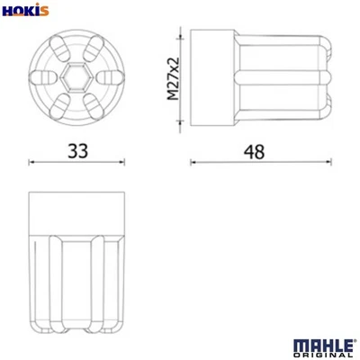 CAP COOLANT TANK CRTC 6 000P FOR MAN D2876LF04/2876LF07/2876LF05 12.8L 6cyl TGA - Image 1 of 4
