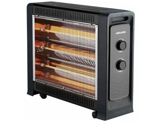 Heller 2400W Portable Electric Heater Quartz Radiant Fan Heating Assisted - Picture 1 of 1