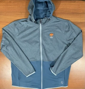 Footjoy Thermo Series Hoodie Mens XL Blue Performance Zip Up Hooded EUC - Picture 1 of 6