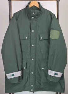 WAHLER 1999 VTG Gore-Tex German Police Jacket Size XL  Zip In Fleece Liner Green - Picture 1 of 22