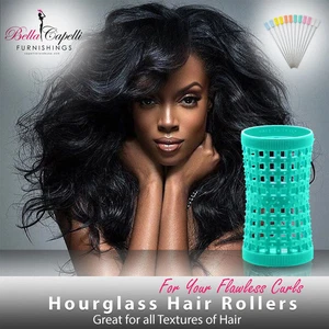 Hourglass All Hair Types Unisex Rollers- Aqua HGR 32mm/1.26in – Pack of 12 - Picture 1 of 1