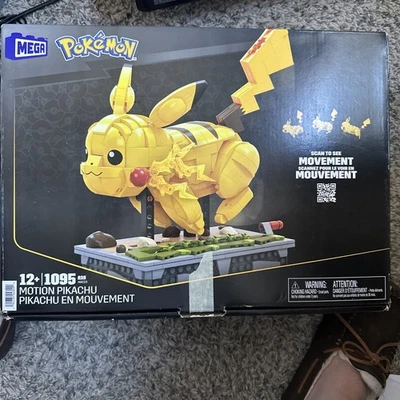 Mega Bloks Construx Pokémon Motion Pikachu Set HGC23 New Sealed Bags Open Box - Image 1 of 3