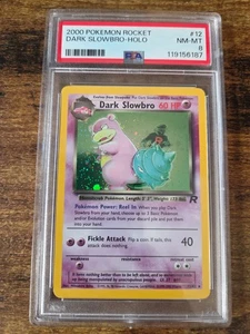 2000 Pokemon Team Rocket Dark Slowbro Holo PSA 8 NM-Mint 12/82 - Picture 1 of 4