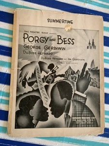 Vintage 1935 "Summer Time" Noten von George Gershwin & Du Bose Heyward - Bild 1 von 4