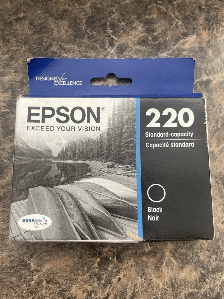 Epson 220 (T220120-S) Durabrite Ultra Black Ink Cartridge - Image 1 of 2