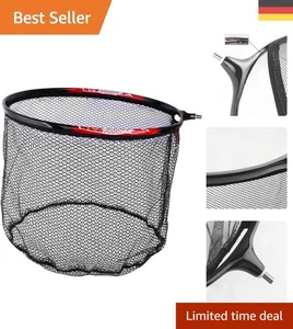 Titanlegierung Kescher Kopf 40cm - Knotenloses Nylonnetz für Hakenfreies Fangen - Bild 1 von 9