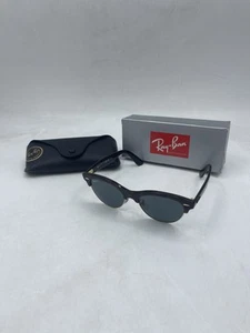 Ray Ban Unisex Clubmaster Way Sunglasses Red Havana On Gold / Dark Blue Polar - Picture 1 of 15