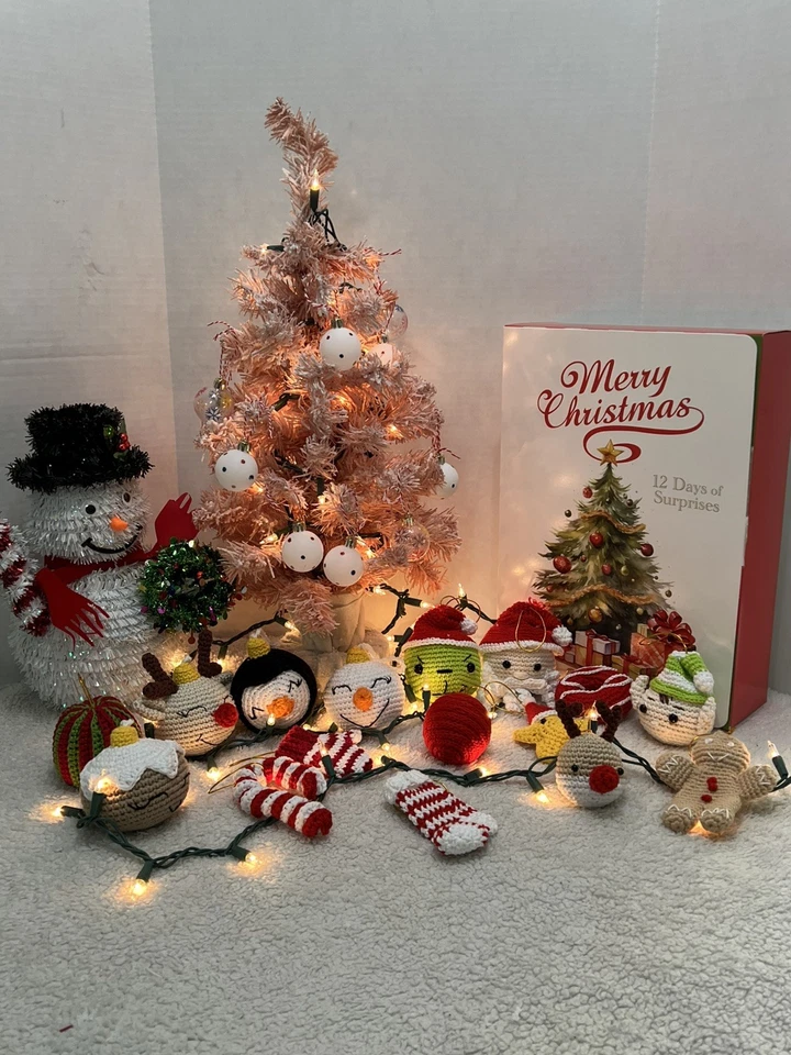 Advent Calendar 12 Days of Christmas Ornaments Amigurumi Handmade - Image 1 of 3