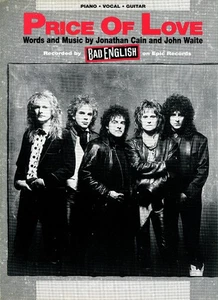 1989 Sheet Music ~ PRICE OF LOVE~ Bad English ~ Vintage! New! - Picture 1 of 1