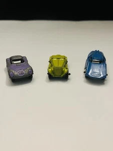 Lot of 3 Vintage Tootsietoy Diecast Cars Fiat Abarth, MG Roadster & #18 Cheetah - Picture 1 of 19