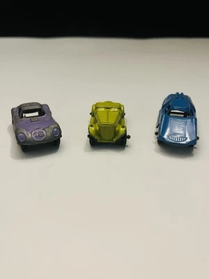 Lot of 3 Vintage Tootsietoy Diecast Cars Fiat Abarth, MG Roadster & #18 Cheetah - Image 1 of 4