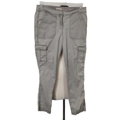 EILEEN FISHER Cargo Pants Size Small Organic Cotton Tencel Spandex Stretch Flaw - Image 1 of 4